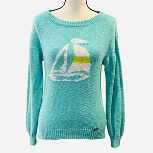 US Polo Assn Women's Sailboat Knit Sweater Size L